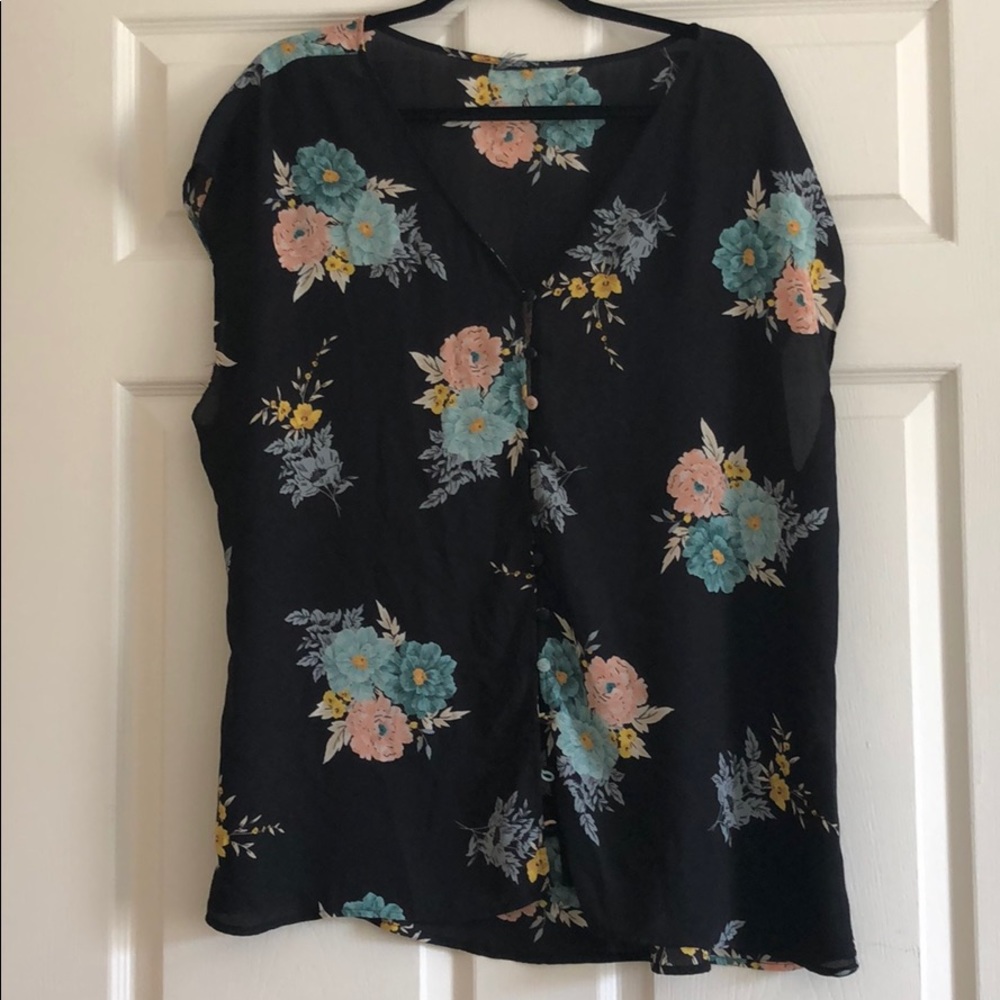 Torrid button front top